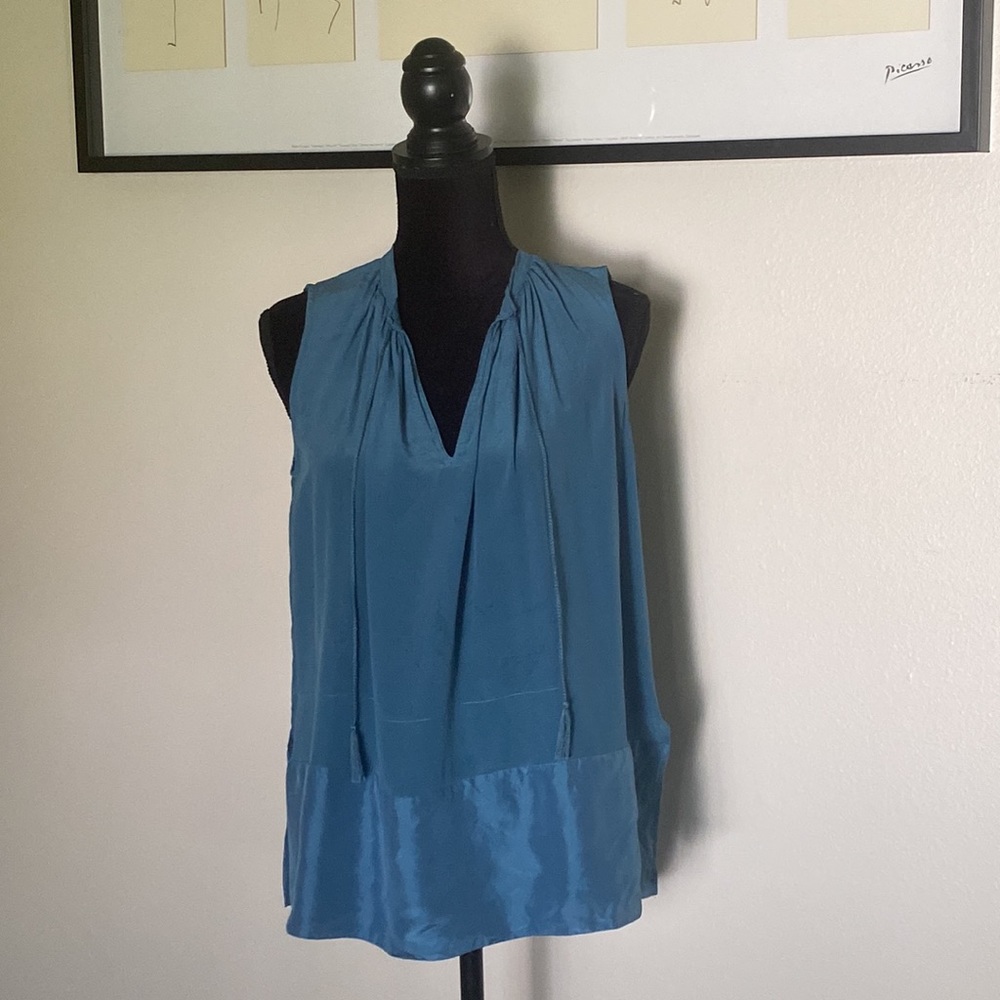 Madewell silk sleeves top